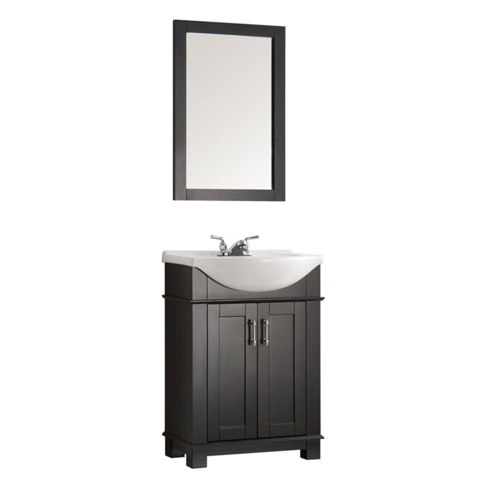 Fresca Hartford 24x22 Black Traditional Bathroom Vanity