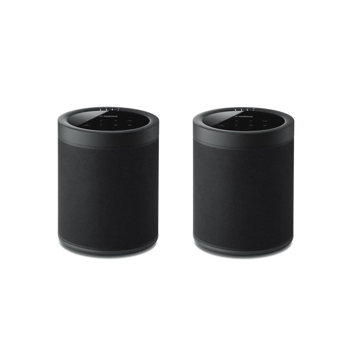 Yamaha 2 Pack WX-021 MusicCast 20 Wireless Speaker, Black