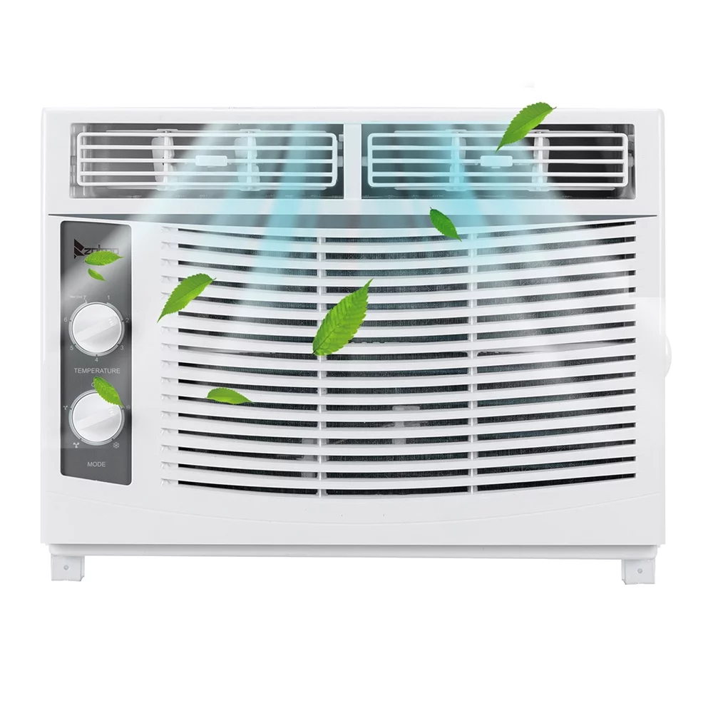 Zimtown 5000 BTU 115V Window-Mounted Compact Air Conditioner , White