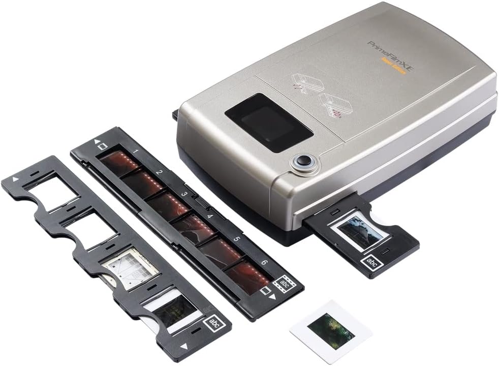 Pacific Image PrimeFilm XEs 135 Film & Slide Scanner. Manual Film & Slide Scanning. 10000 dpi/48-bit Output. 3.9 Dynamic Range. Mac/Pc.