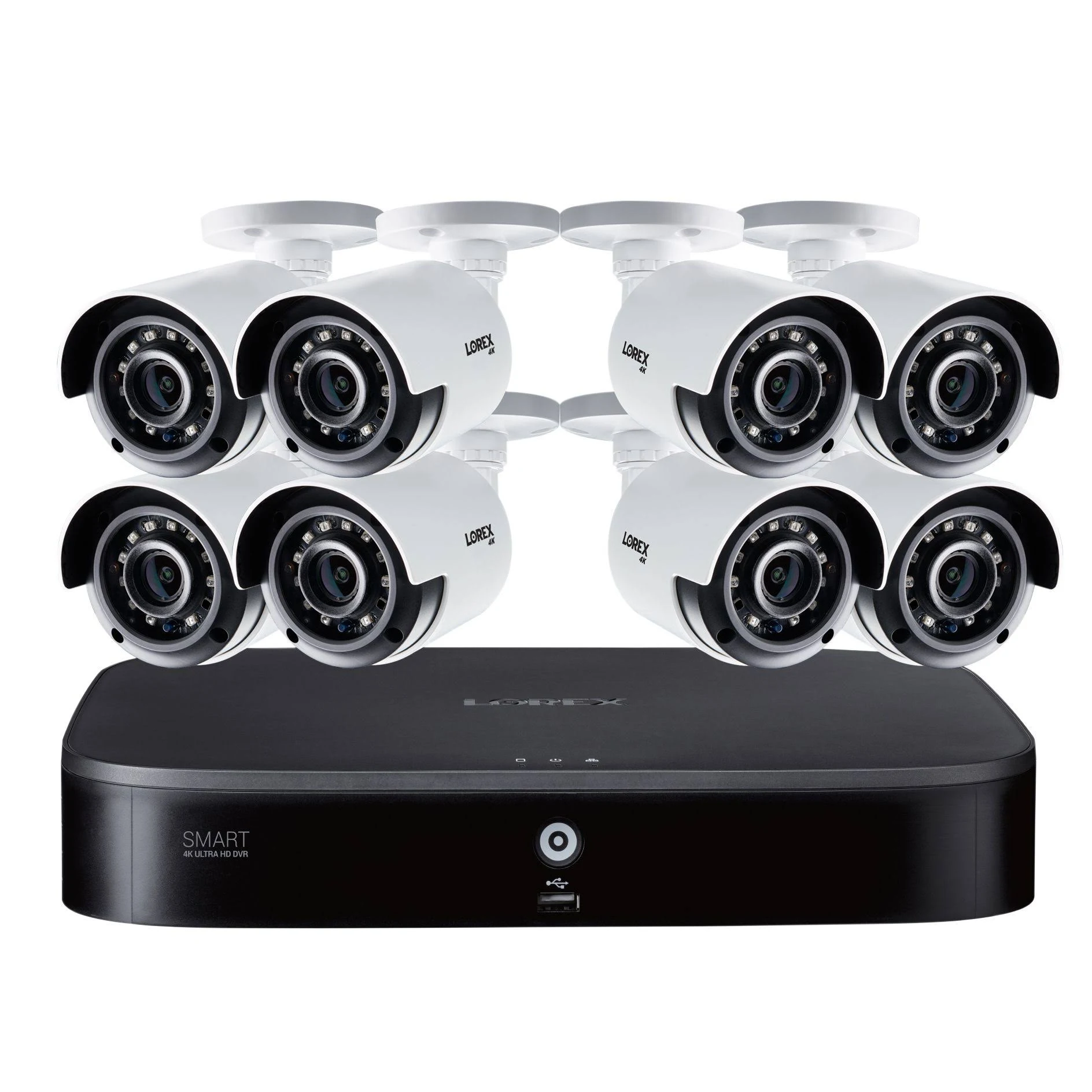 Lorex D861a81t-88ca 4K Ultra HD 8-Channel Analog Security System with 1 TB DVR