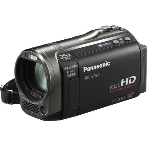 Panasonic HDC-SD60K 3.32 MP Camcorder - 1080i - Black
