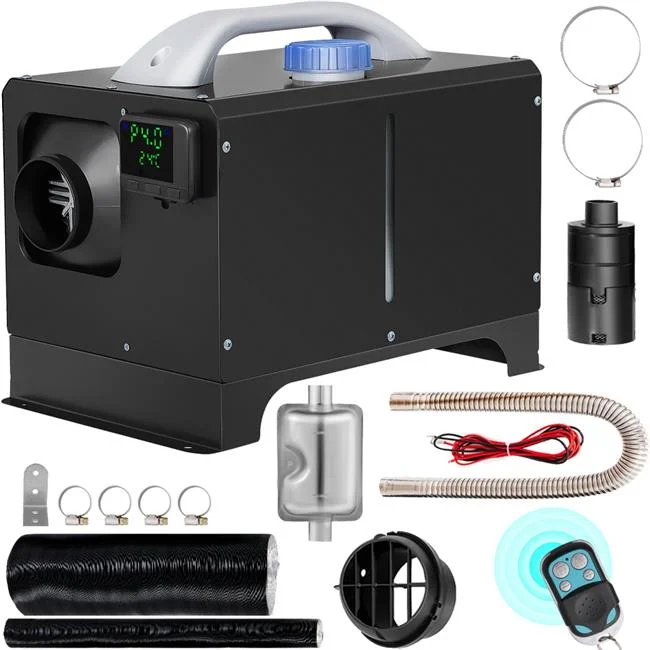 VEVOR Diesel Air Heater 8KW, All in One 12V Truck Heater, Parking Heater with Black LCD, Remote Control, Fast Heating Diesel Heater for RV Truck