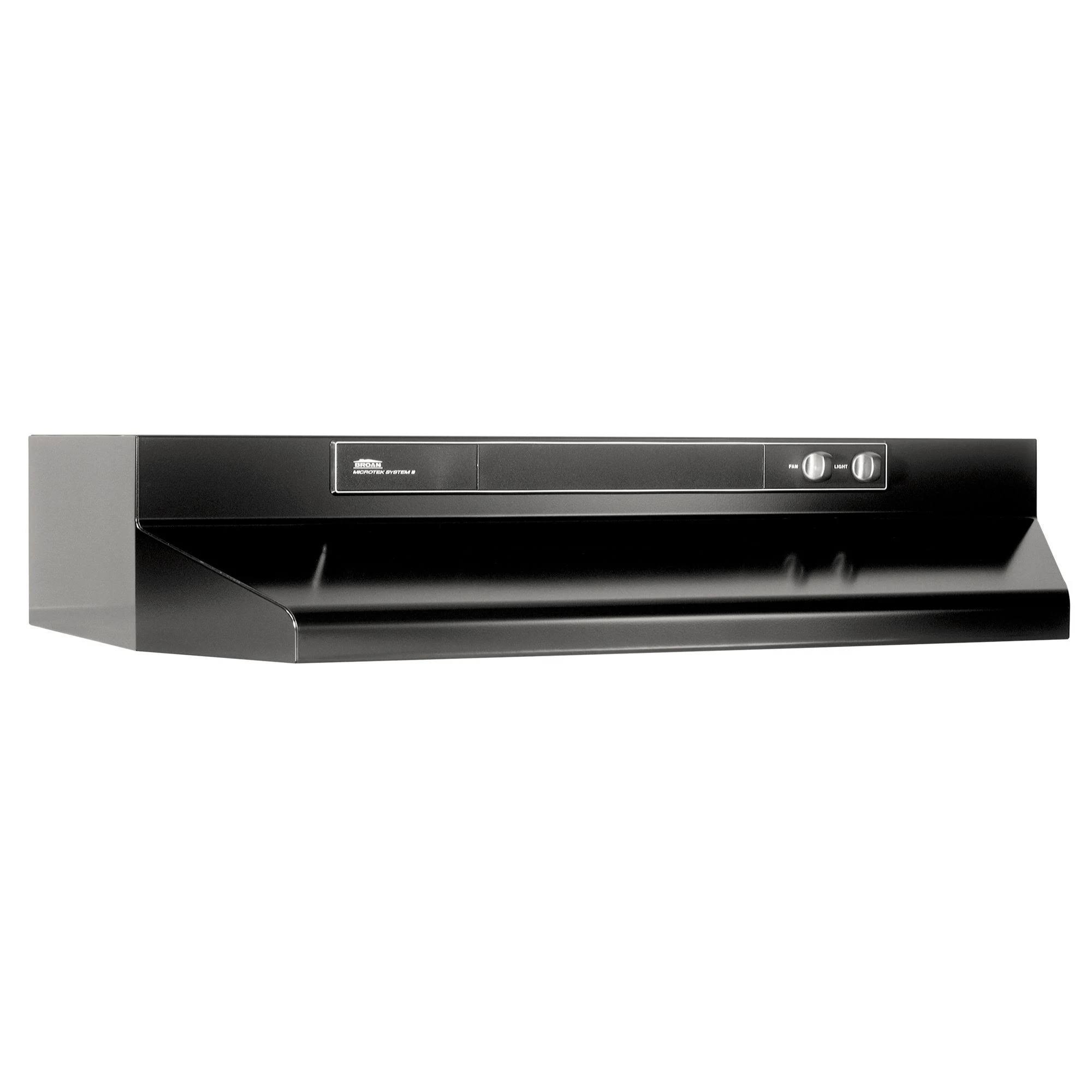 Broan 463623 36 220 CFM Black Under-Cabinet Range Hood