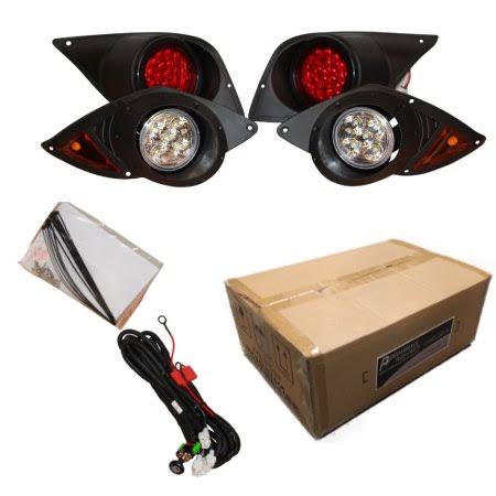 Yamaha Drive Golf Cart Full LED Headlight and Tail Light Kit 2007-2016