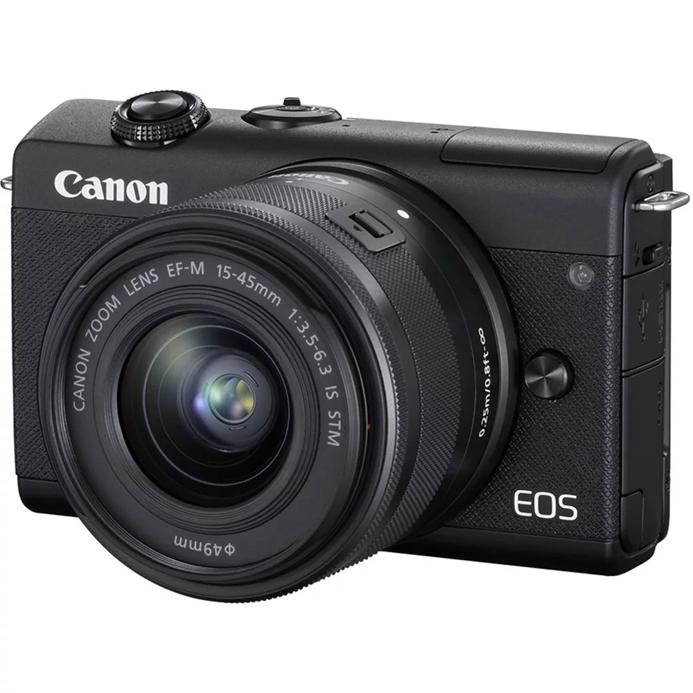 Canon EOS M200 Mirrorless Digital Camera with 15-45mm Lens (Black) - 3699C009 - Radiant Selections