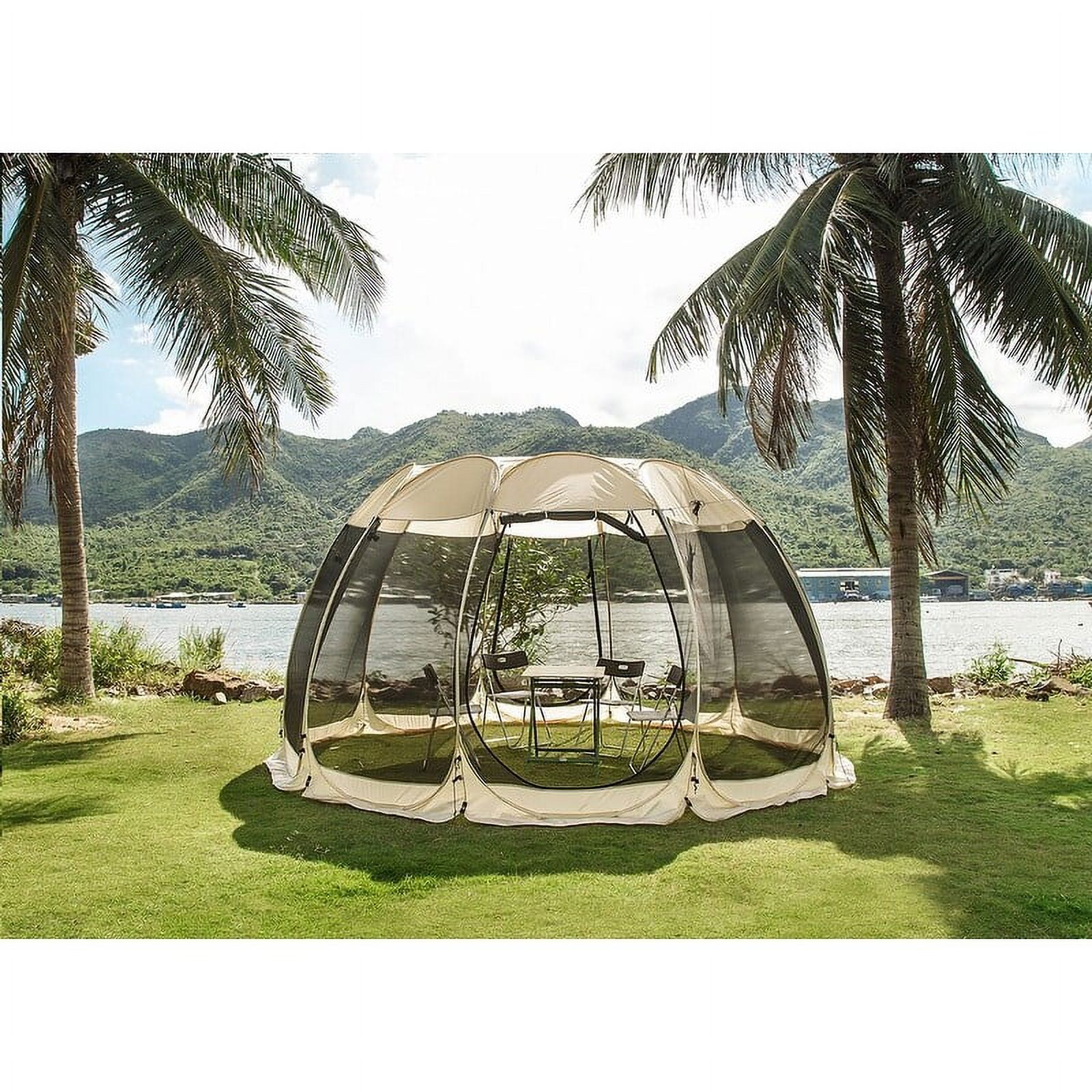 15 x 15 Outdoor Screen Tent - Instant Pop Up Screen Room Tent