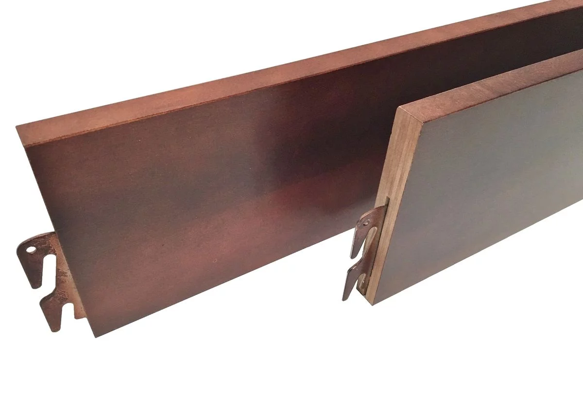Premium Cherry Finish Wooden Bed Rails - King/Queen