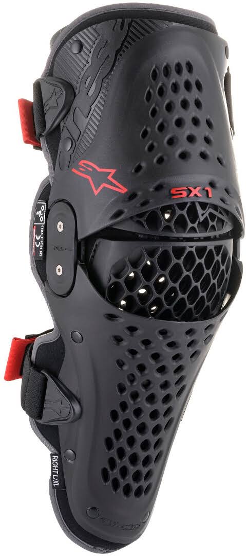 Alpinestars Sx-1 V2 Knee PROTECTOR, S/M / Black/Red - Megean