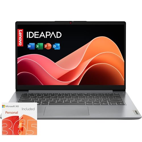 Lenovo IdeaPad 1i Laptop with Microsoft 365 Home and Business • 12GB RAM • 1TB Cloud Storage and 256GB SSD • Intel Core • 15 Anti-Glare Screen •