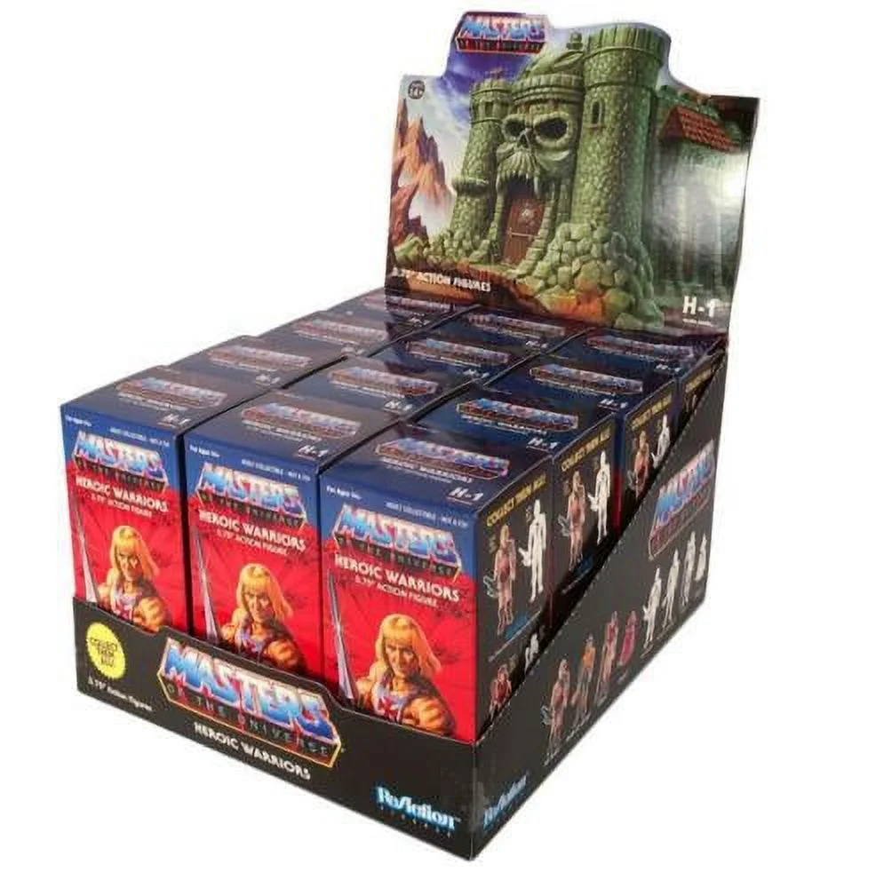 Masters of the Universe ReAction Castle Grayskull Box of 12 Figures (NEW)