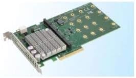 Supermicro AOC-SHG3-4M2P Full Height, Quad-Port M.2 NVMe SSD PCI-E 3.0 add-on Card