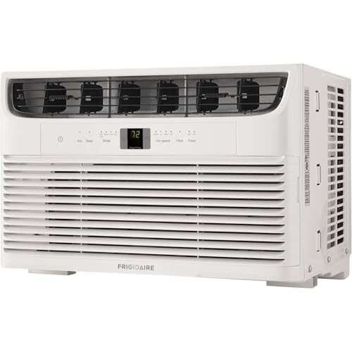Frigidaire 6,000 BTU Window Air Conditioner and Dehumidifier, 115V, Cools up to 250 Sq. Ft. for Apartment, Dorm Room, Small/Medium Rooms