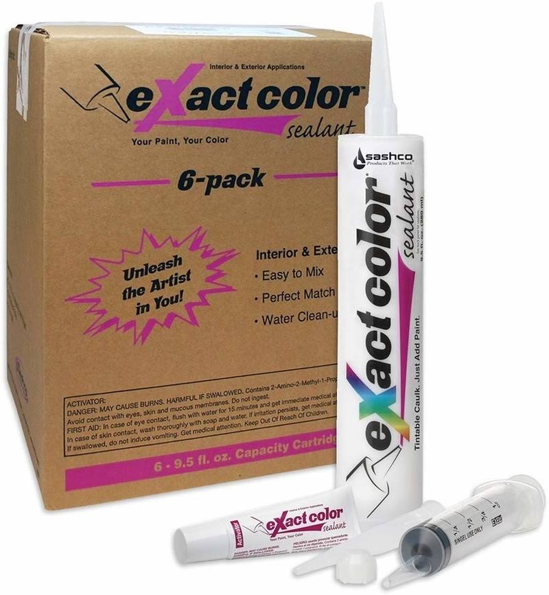 Sashco 12005 Caulk Exact Color Sealant, Contractor Pack