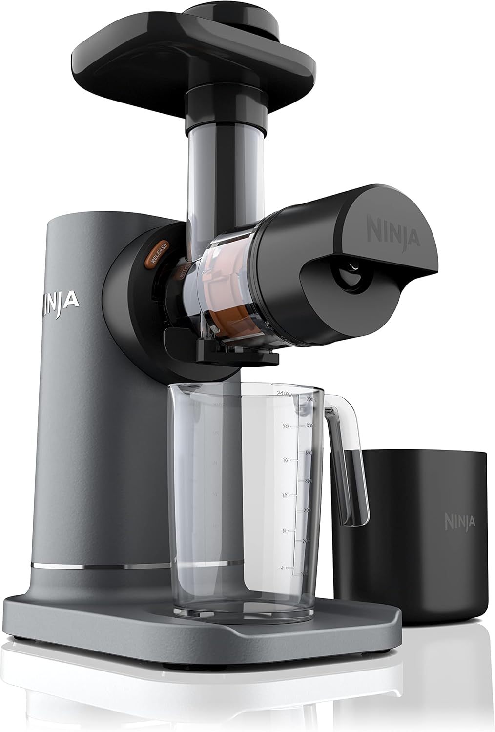 Ninja JC151 NeverClog Cold Press Juicer, Powerful Slow Juicer with Total Pulp Control, Countertop, Electric, 2 Pulp Functions, Dishwasher Safe
