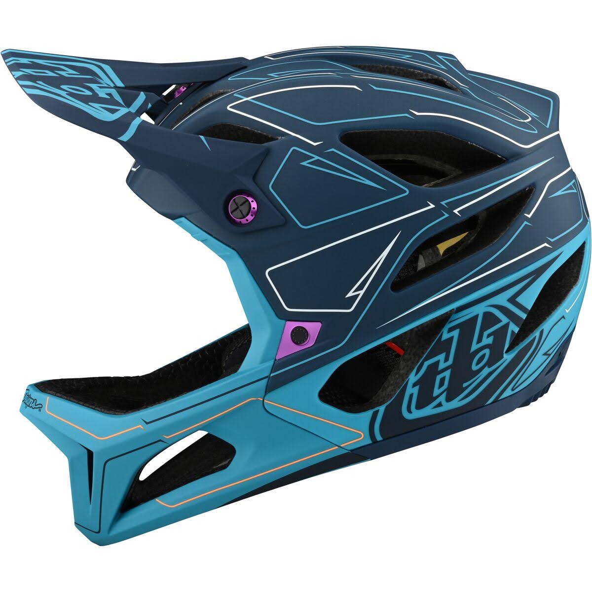 Troy Lee Designs Stage Helmet - Pinstripe - Marine - Size X-Small/Small