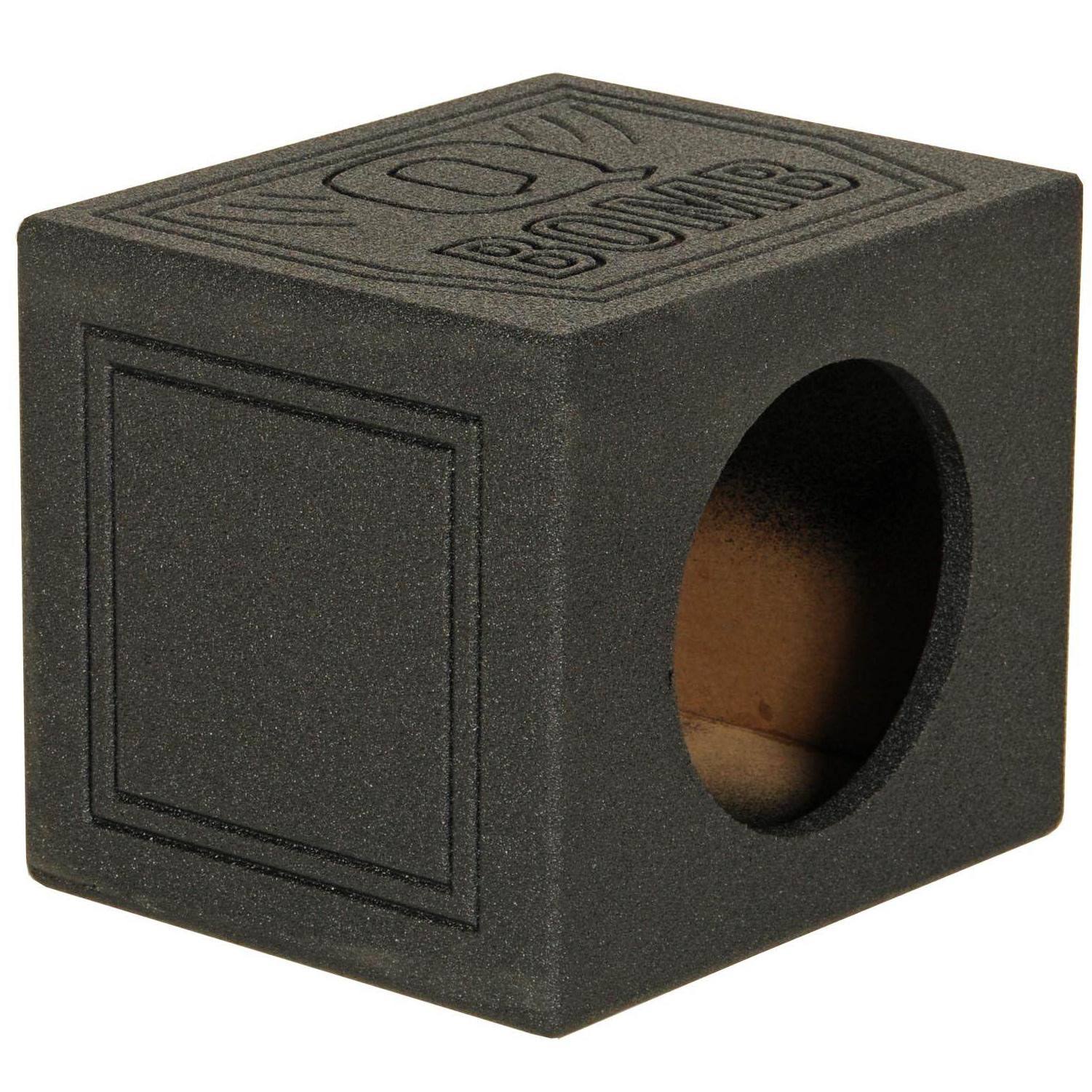Q-Power Qbomb 10x22 Sealed Car Subwoofer SUB Box Enclosure | QBOMB10S Single