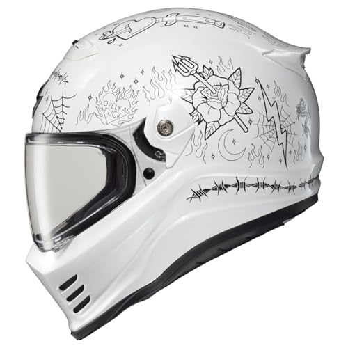 ScorpionEXO Covert FX Full Face Adult Motorcycle Helmet Street Fighter Style with Bluetooth Ready Speaker Pockets DOT ECE 22.06 Approved Unisex