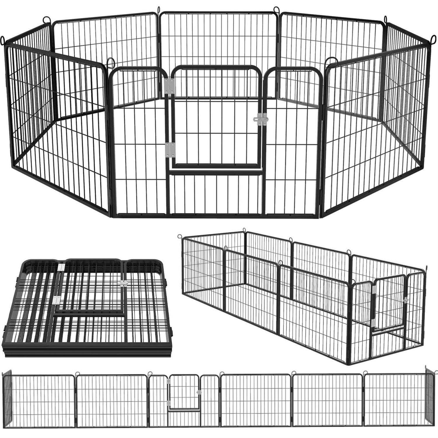 OFIKA Heavy Duty Metal Dog Playpen for medium/small Animals Panels 32 Width - Pet Supplies online store