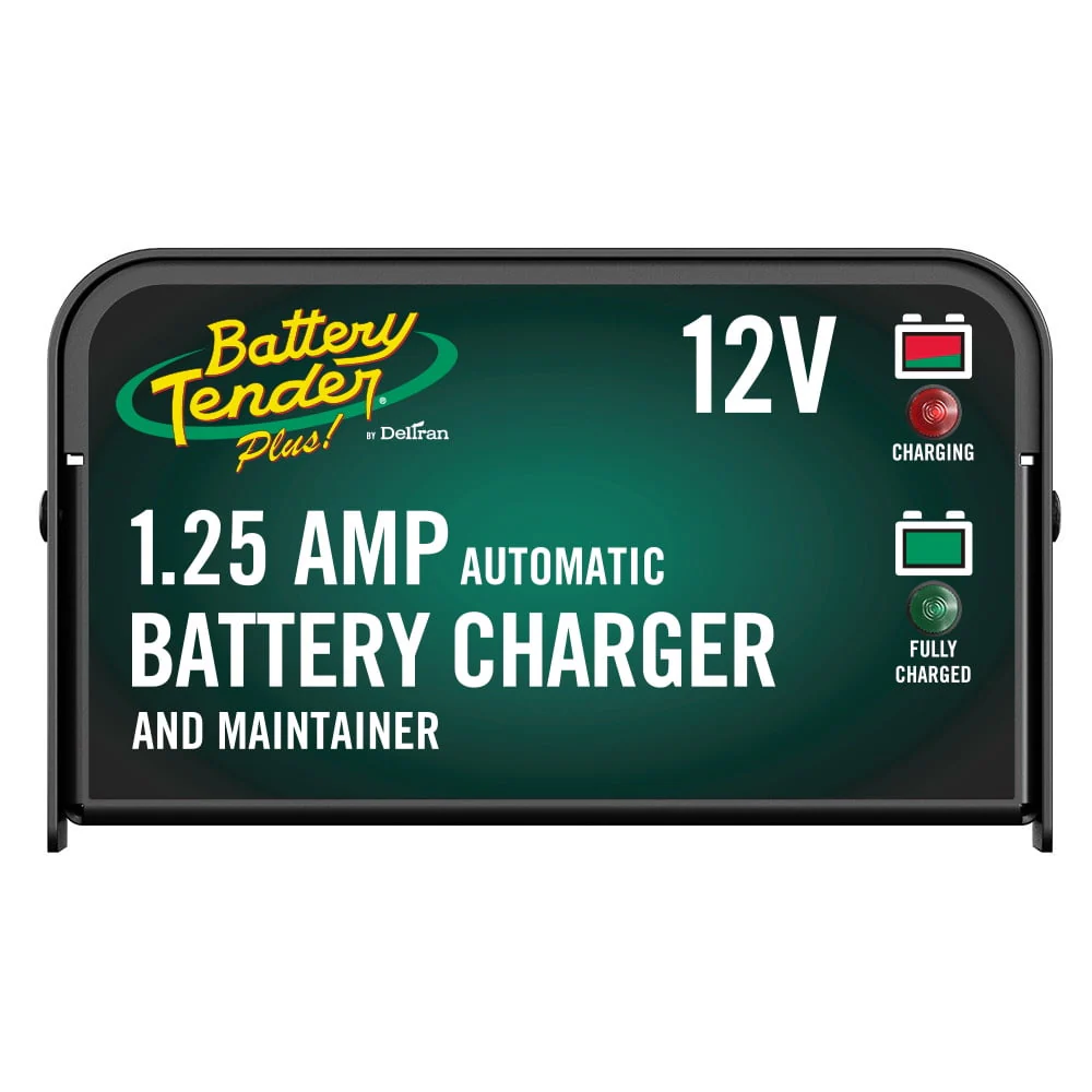 Battery Tender Plus 12V Battery Charger and Maintainer: 1.25 AMP Powersport Battery Charger and Maintainer for Motorcycles, ATVs, UTVs