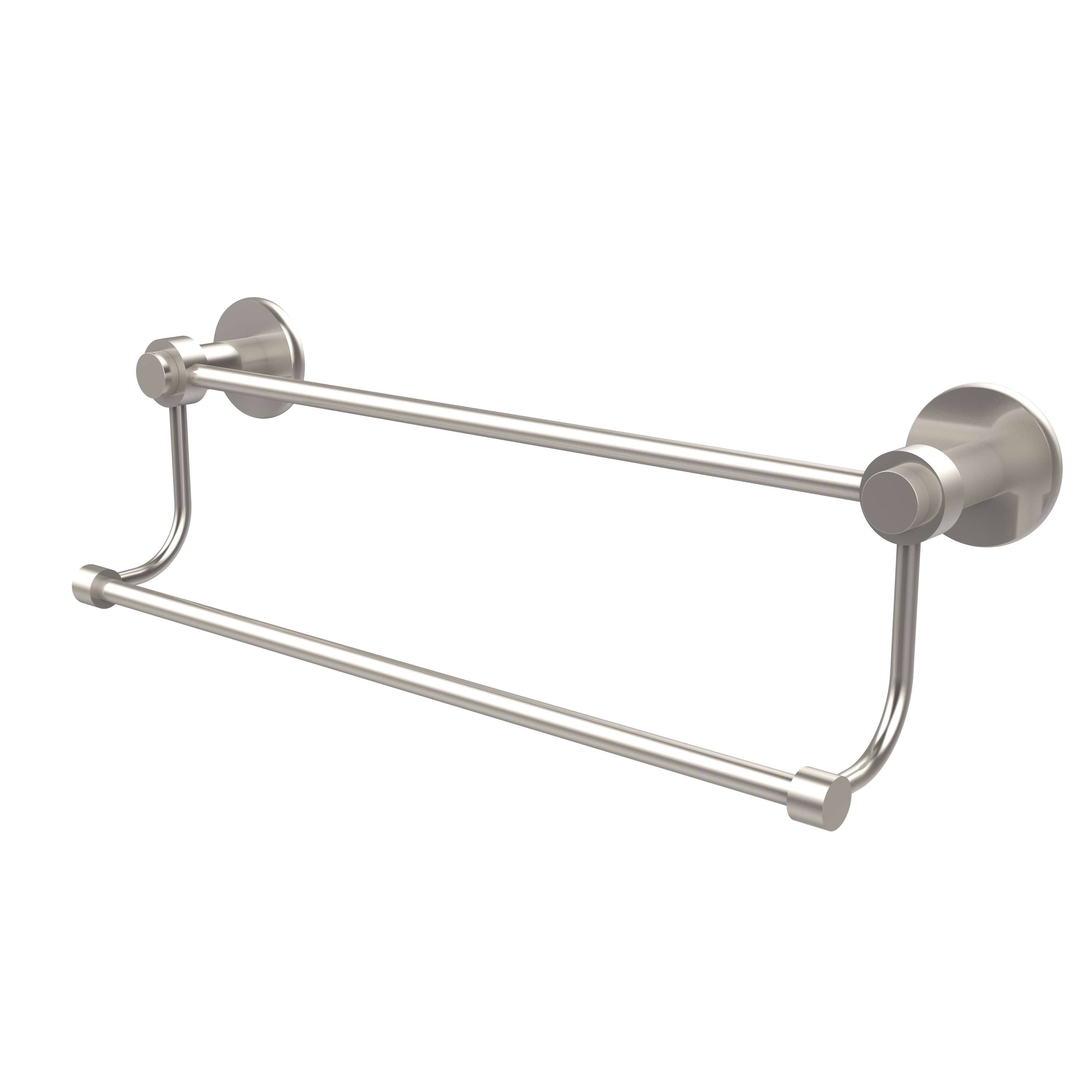 Allied Brass Mercury Collection 24 inch Double Towel Bar Satin Nickel