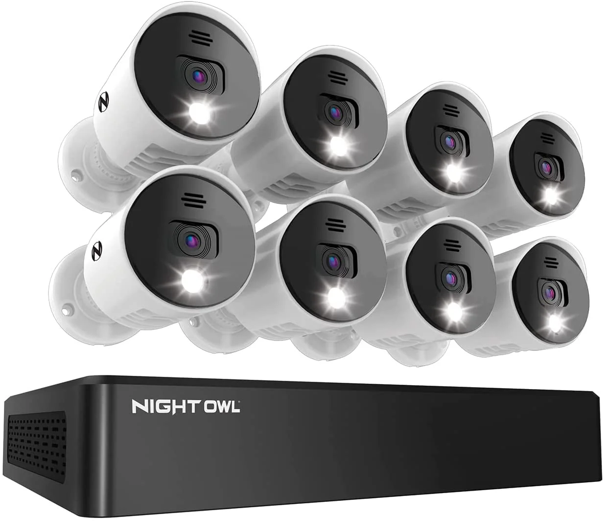 Night Owl 8-Channel 8-Camera 4K Security System with 1TB HDD DVR CL-BT8D-8-18LSA - Curated Treasures Market