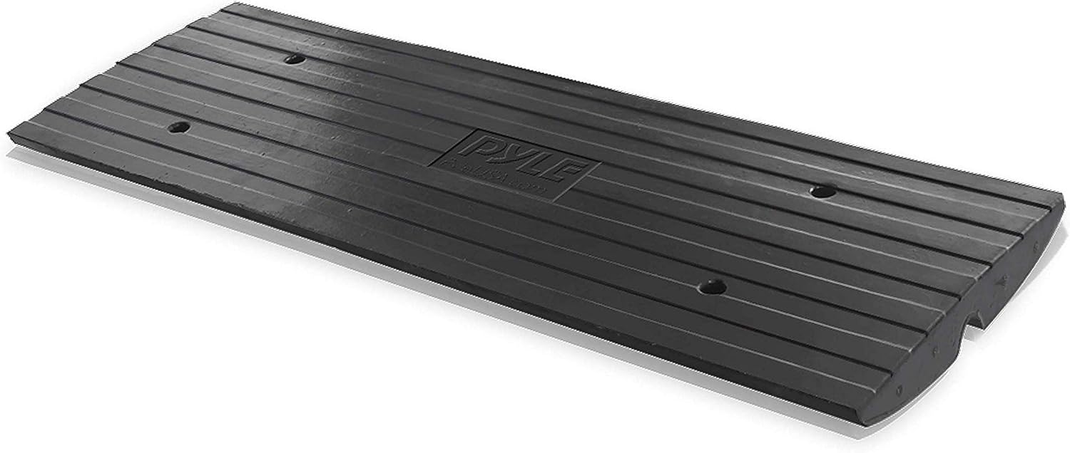 Car Driveway Curbside Bridge Ramp - Heavy Duty Rubber Threshold Curb Ramp, Used for Loading Dock, Garage, Sidewalk, Truck, Scooter, Bike, Motorcycle