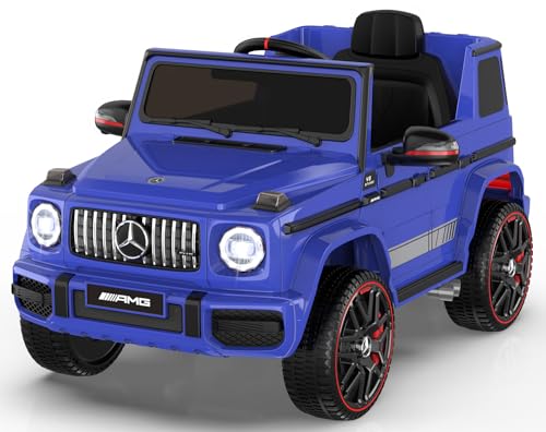 ANPABO Licensed Mercedes-Benz G63 Car for Kids, 12V Ride on Car w/Parent Remote Control, Low Battery Voice Prompt, LED Headlight, Music Player & Horn