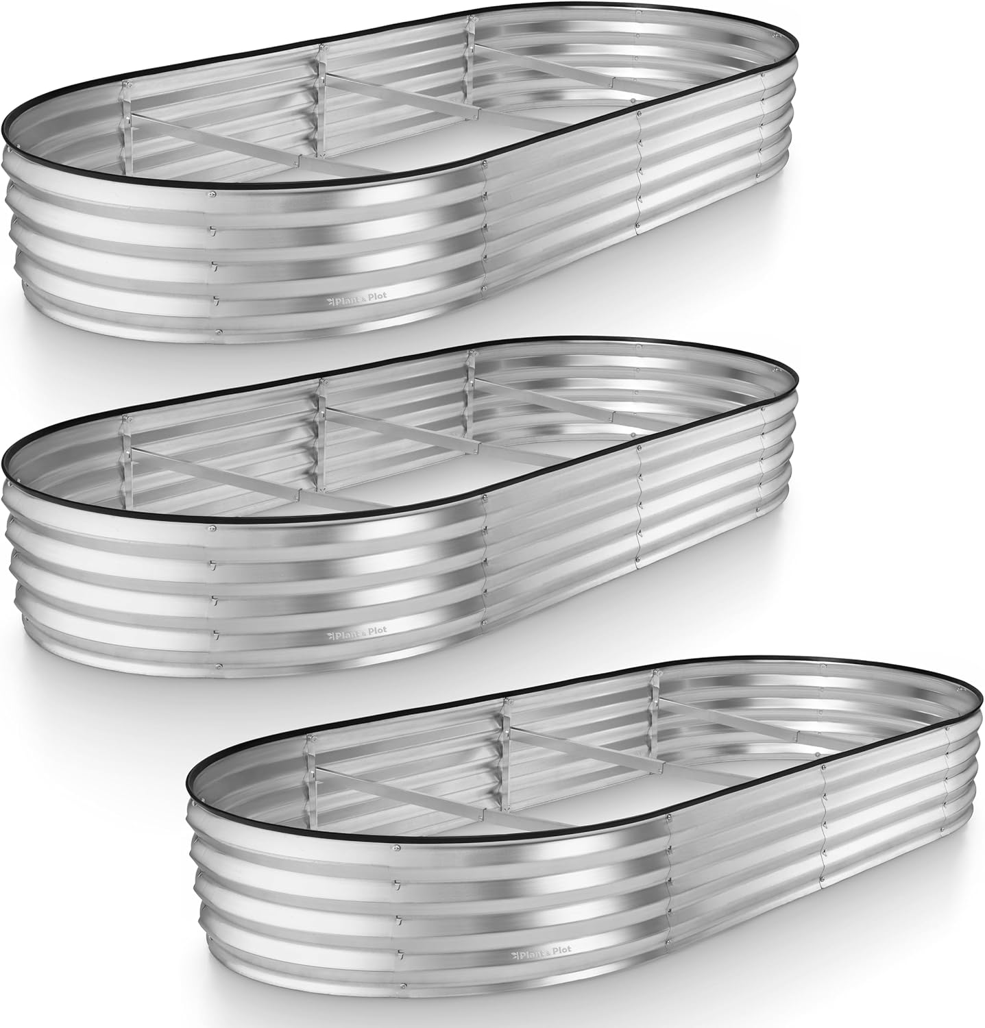 Galvanized Raised Garden Beds Outdoor // 8×4×1 ft Planter Raised Beds for Gardening, Vegetables