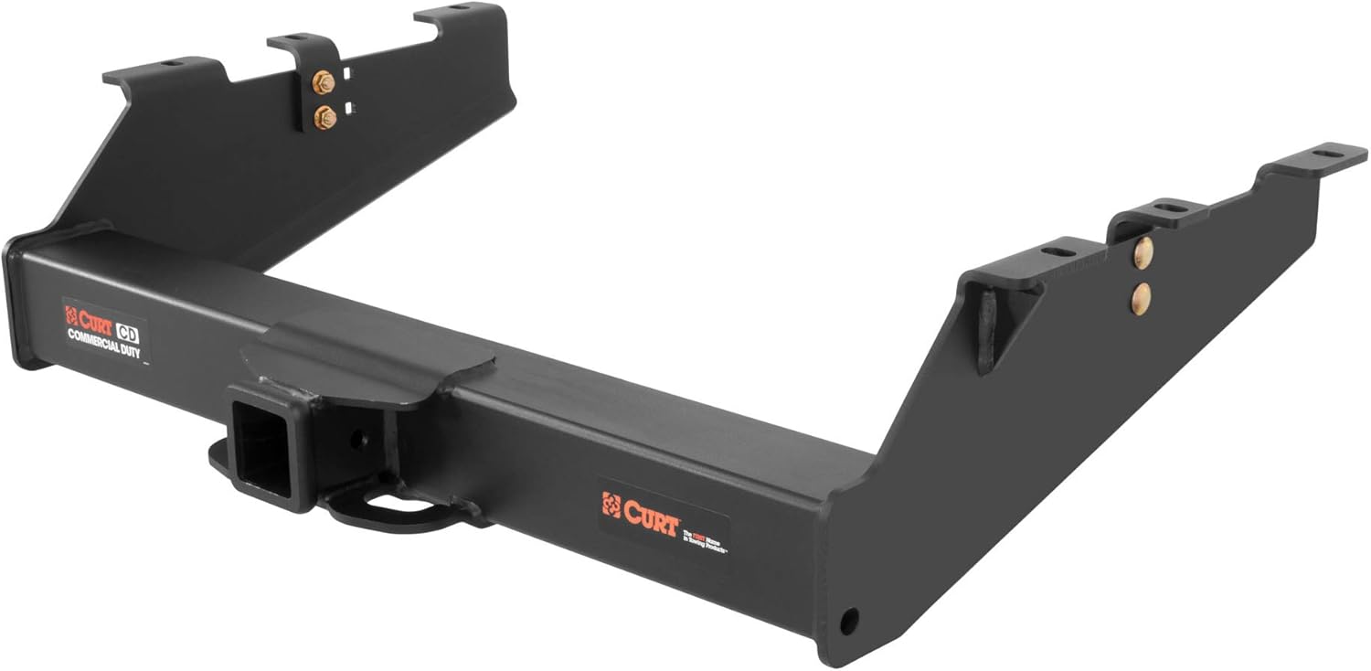 CURT 15703 Commercial Duty Class 5 Trailer Hitch, 2-1/2-Inch Receiver, Compatible with Select Chevrolet Silverado, GMC Sierra 2500, 3500 HD , Black