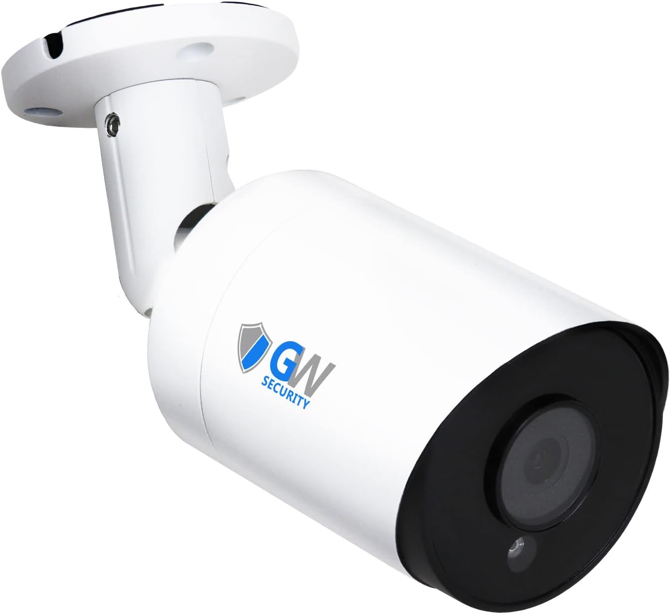 GW Security 6MP PoE IP Bullet Security Camera, Outdoor Indoor Surveillance