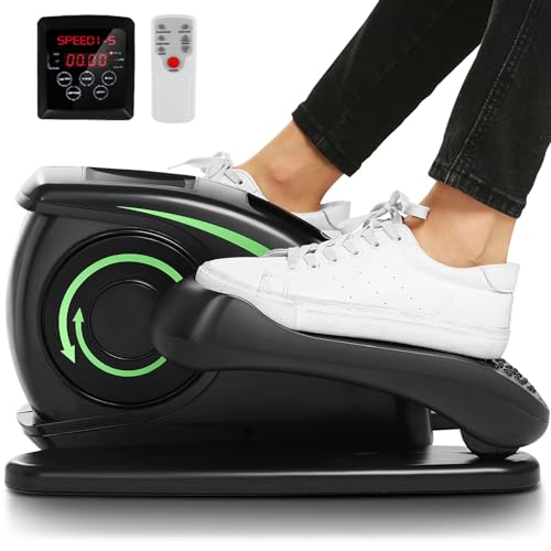 ANCHEER Under Desk Elliptical, Electric Ellipse Leg Exerciser While Sitting for Seniors Adults