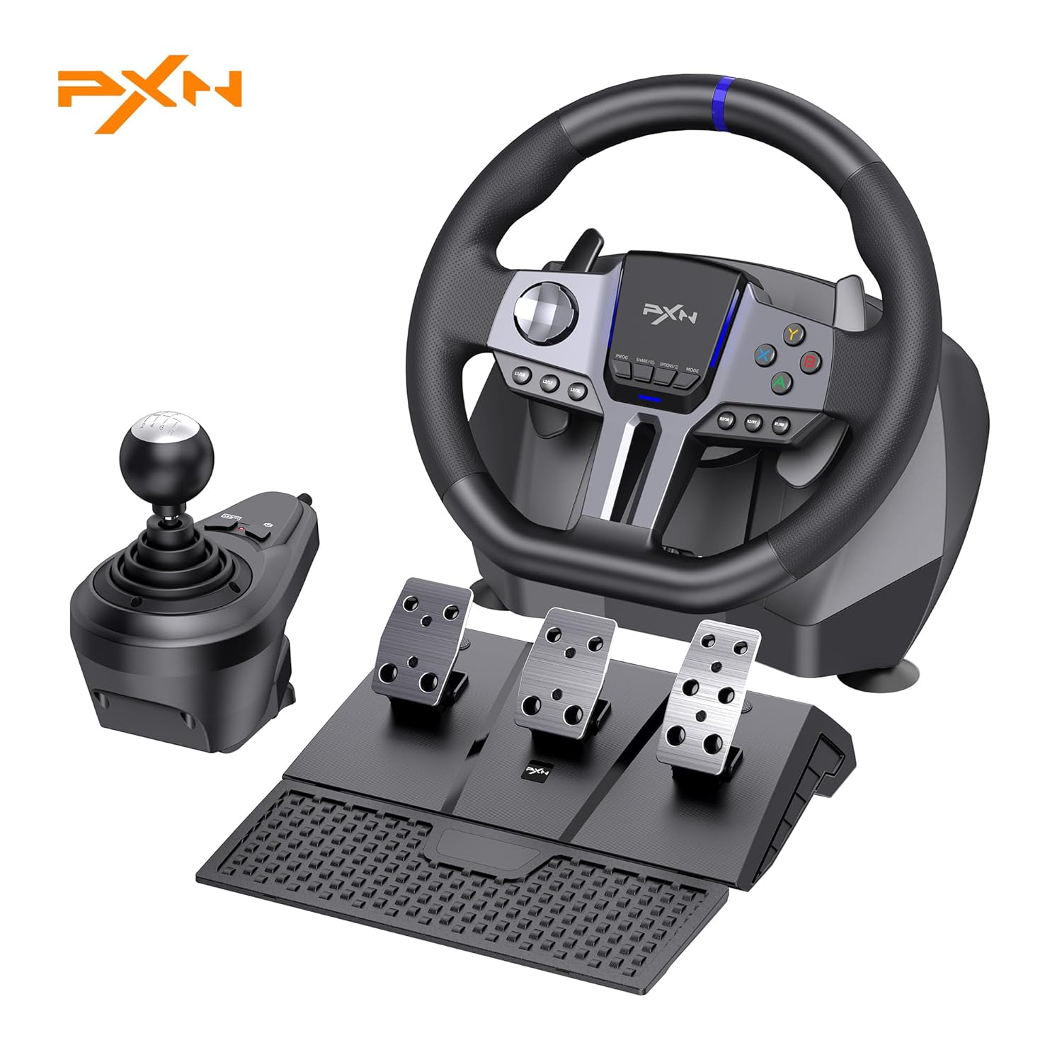 PXN V9 Gen2 Racing Wheel - Steering Wheel Driving Wheel 270°/ 900° Degree Vibration Gaming Steering Wheel with Shifter and Pedal for PS4,PC,PS3