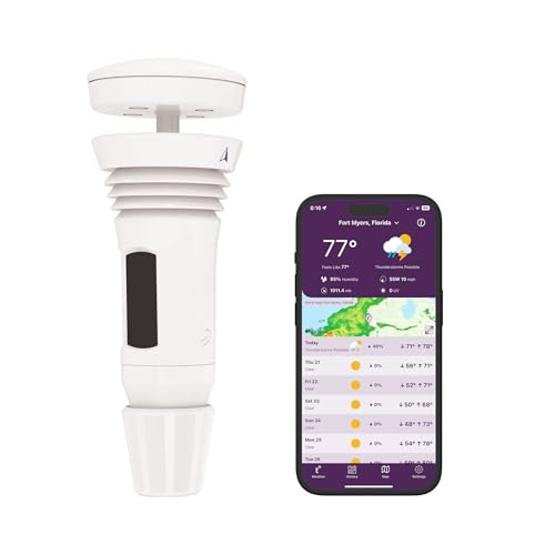 Tempest Weather System with Built-in Wind Meter, Rain Gauge, and Accurate Weather Forecasts, Wireless, App and Alexa Enabled - Radiant Selections