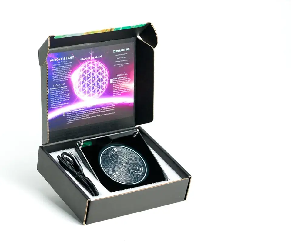 Aurora’s Echo Portable Frequency Generator | 528 Hz Love Frequency | Healing, Energy Alignment & Manifestation Tool - Kansas Nuitrition - HNZSDS