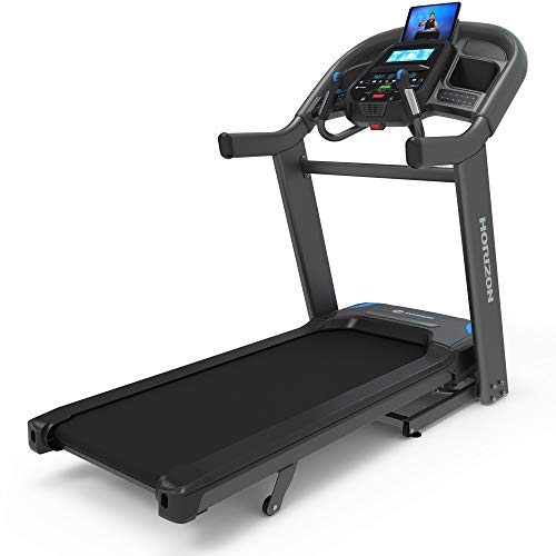 Horizon Fitness 7.4 at Studio Series Smart Treadmill with Bluetooth and Incline, Heavy Duty Folding Treadmill 350 lbs Weight Capacity