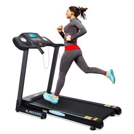Marnur Treadmill with 12% Auto Incline Folding Treadmill 2.5 Horse Power 15 Preset Programs 0-8.5mph Range, 220lbs Weight Capacity, Size: One size