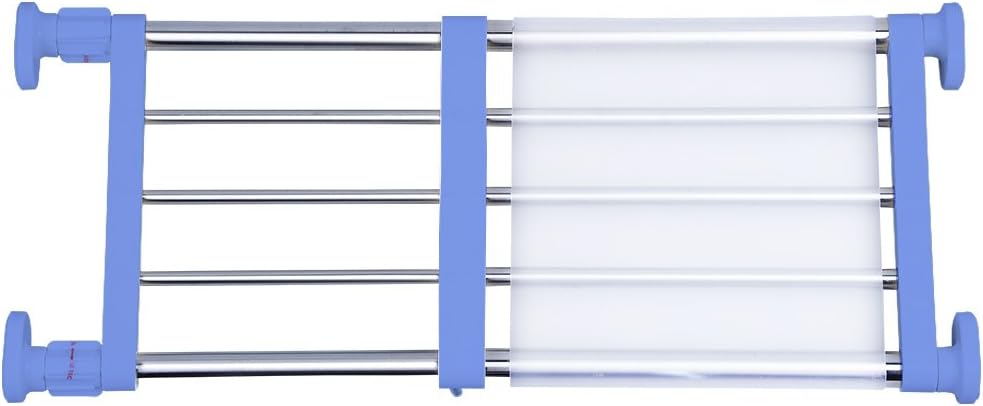 Hershii Closet Tension Shelf & Rod Expandable Metal Storage Rack Adjustable Organizer DIY Divider Separator for Cabinet Wardrobe Cupboard Kitchen