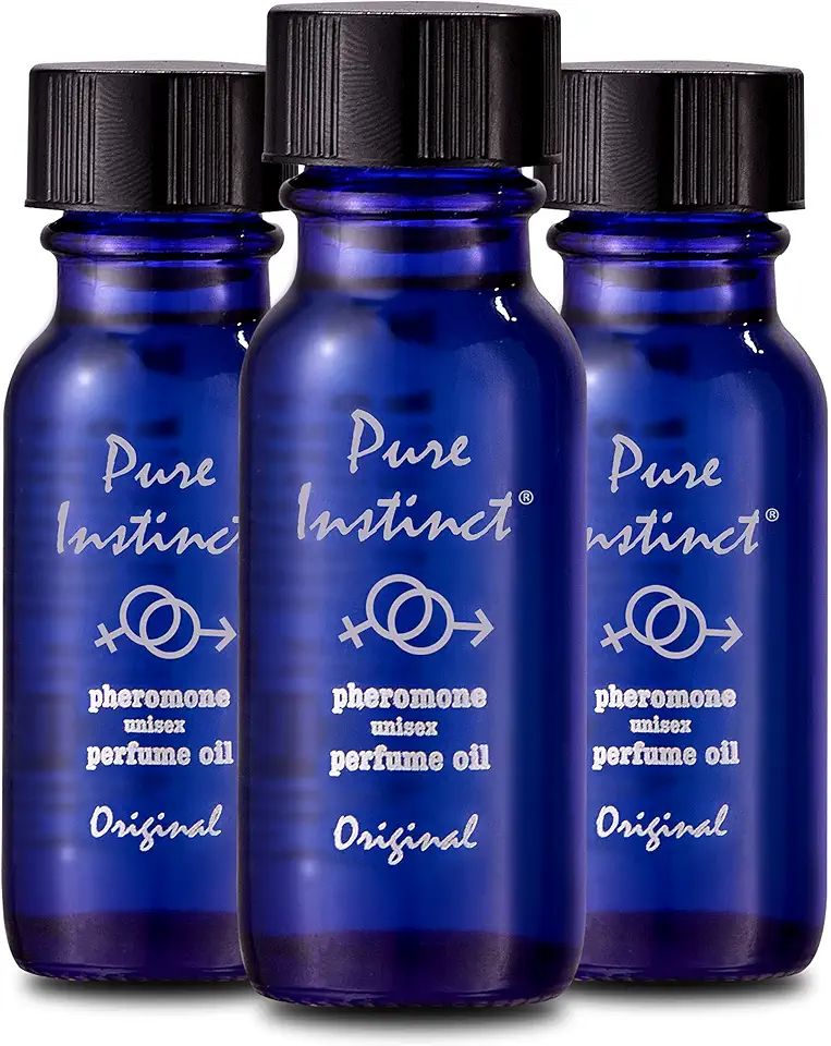 Pure Instinct (3-Pack - The Original Pheromone Infused Essential Oil Perfume Cologne - Unisex For Men and Women - TSA Ready - Kansas Nuitrition