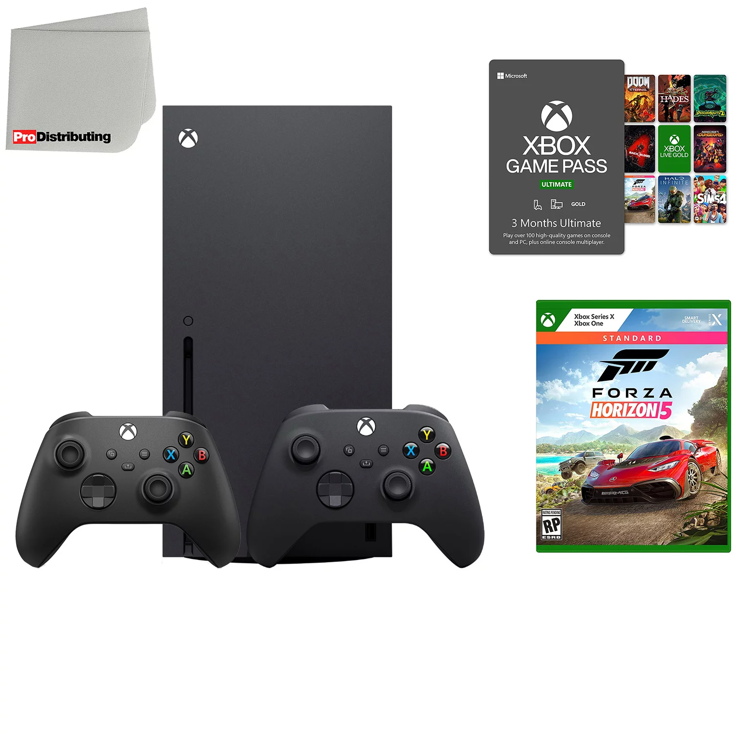 Microsoft Xbox Series X 1TB Video Game Console with Extra Wireless Controller - Carbon Black - Forza Horizon 5 Standard Edition