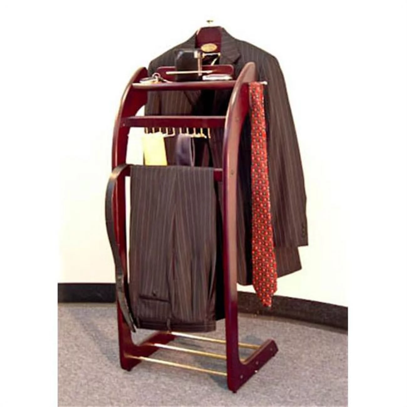 Windsor Signature Wardrobe Valet Dark Mahogany