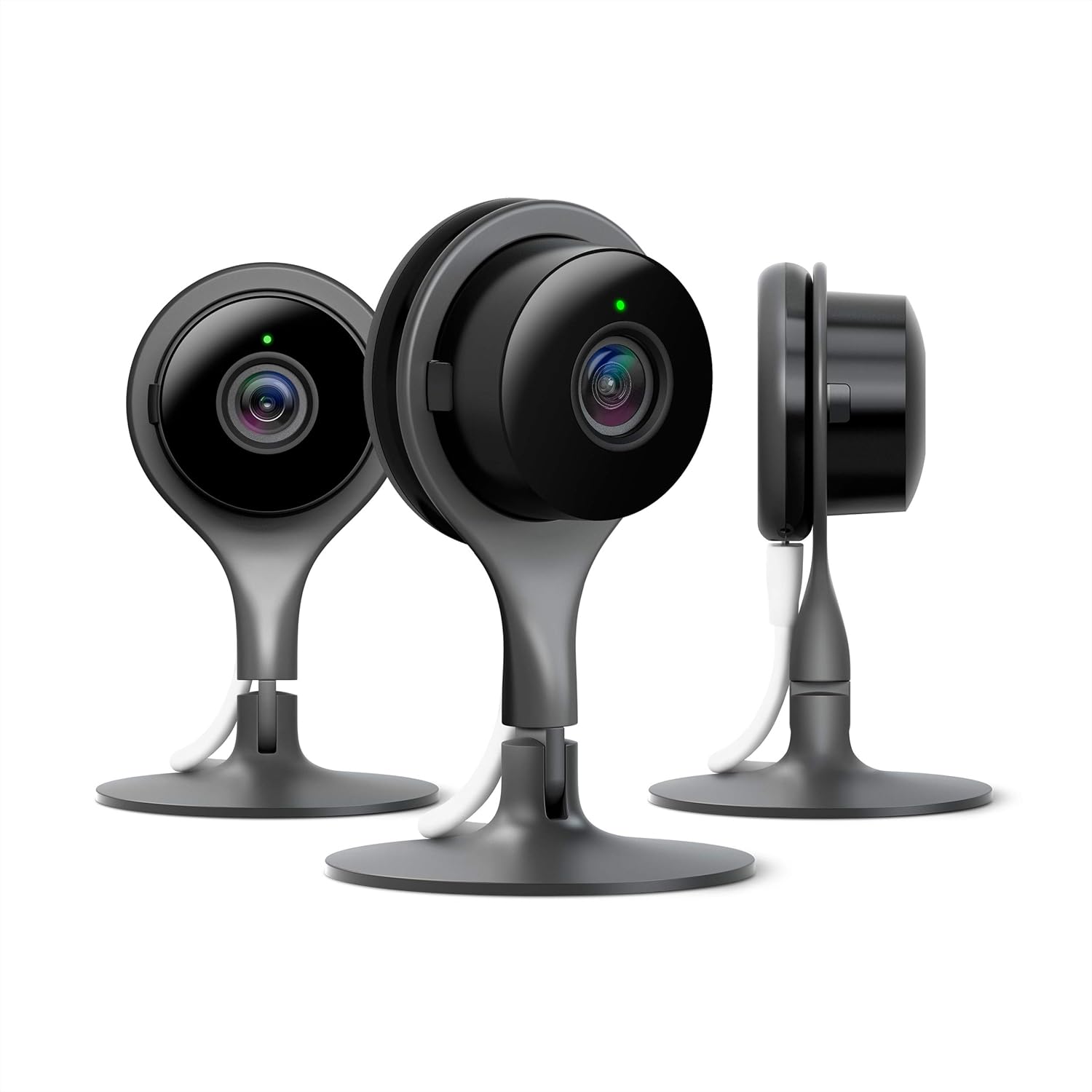 Google Nest Cam Indoor 3 Pack - Wired Indoor Camera for Home Security - Control with Your Phone and Get Mobile Alerts