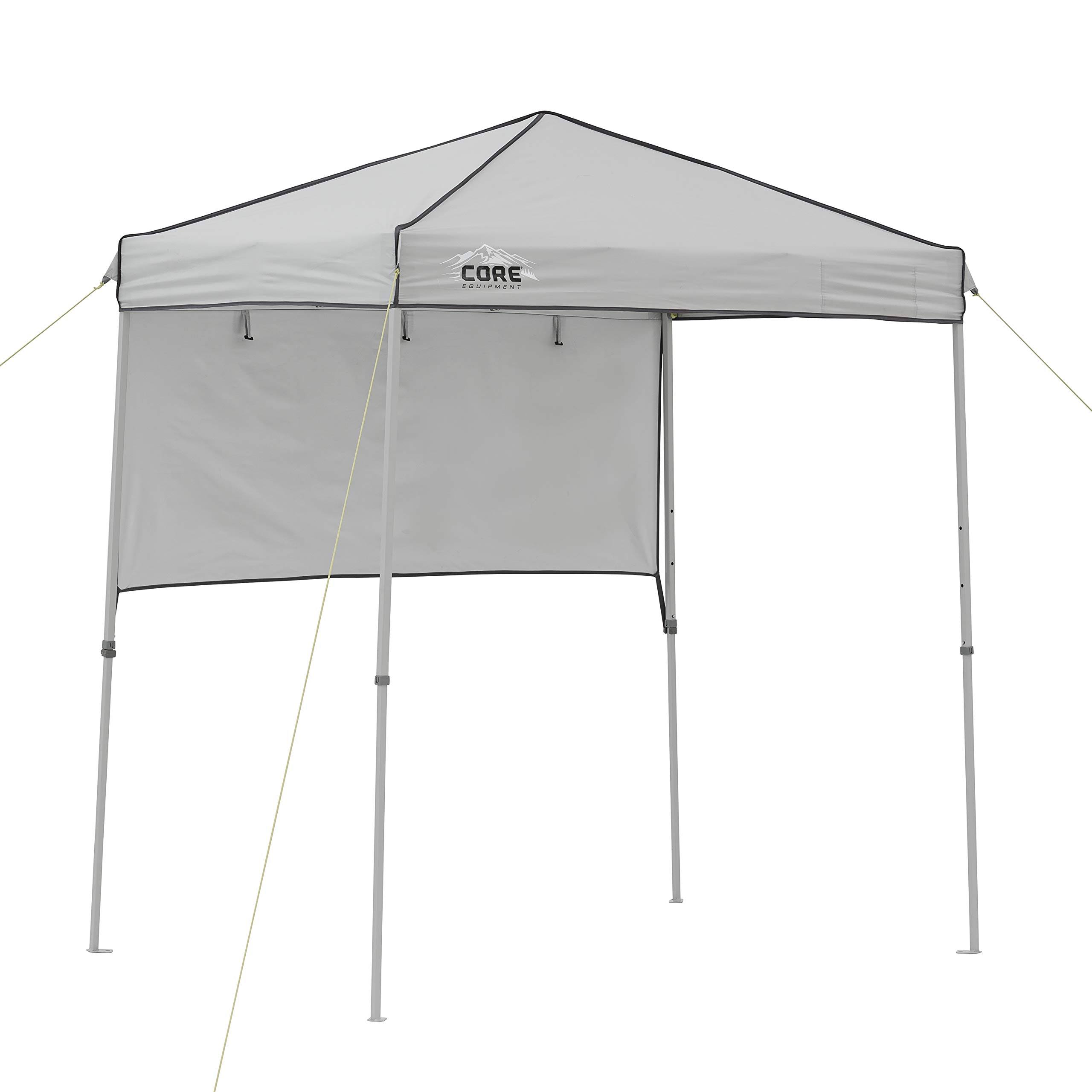 Core Instant Straight Leg Canopy Tent with Adjustable Sun Wall, 6 ft x 4 ft