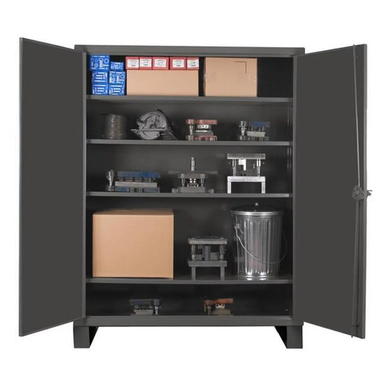 Durham Mfg Storage Cabinet,78"x72"x24",Gray,4Shlv  HDC-247278-4S95