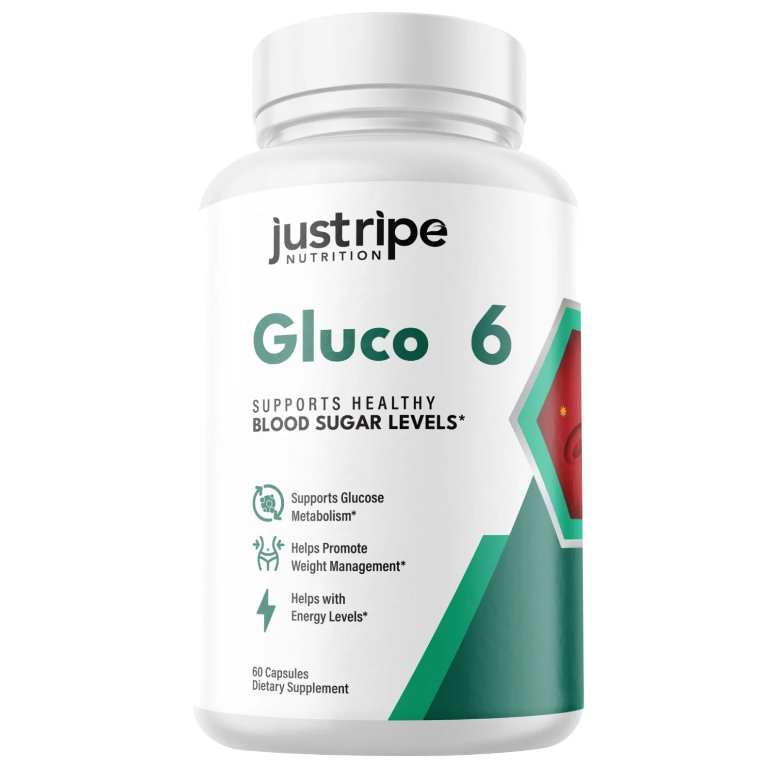 Gluco6 Supplement Advanced Formula Supports Healthy Blood Levels -60 Capsules - Kansas Nuitrition - HNZSDS