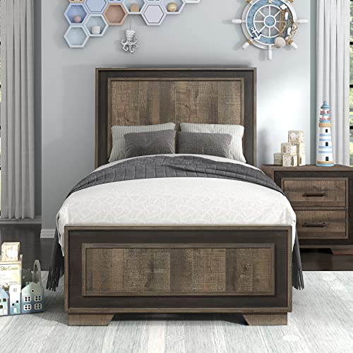 Lexicon Ennis Panel Bed, Twin, Two-Tone