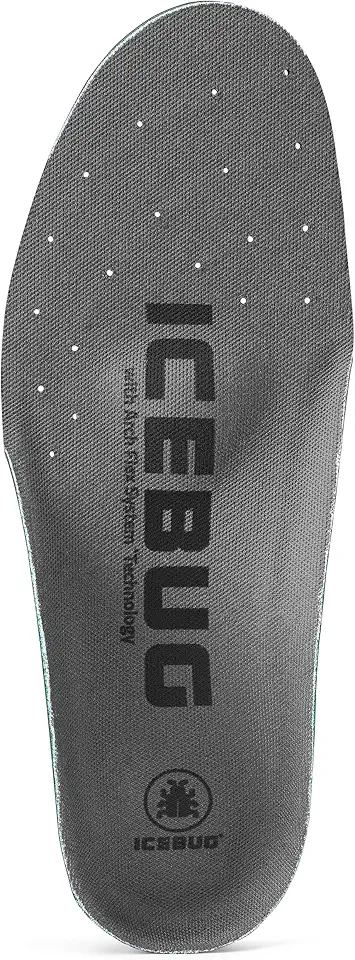 Icebug Comfort Insoles with Dynamic Arch Support, Charcoal High Arch, M 10/W 11.5-12 - Kansas Nuitrition - HNZSDS