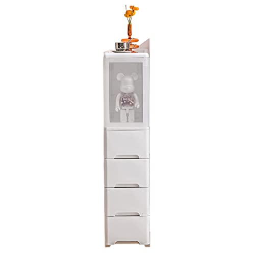Bathroom Narrow Rolling Cart Storage Cabinet Side Organizer Bathroom Cabinet