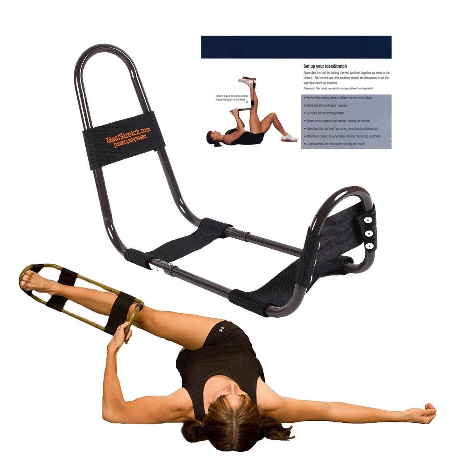 IdealStretch Original Hamstring Stretcher Device Hamstring &amp; Calf Stretcher Reduces Pain &amp; Provides Deep Knee Stretch