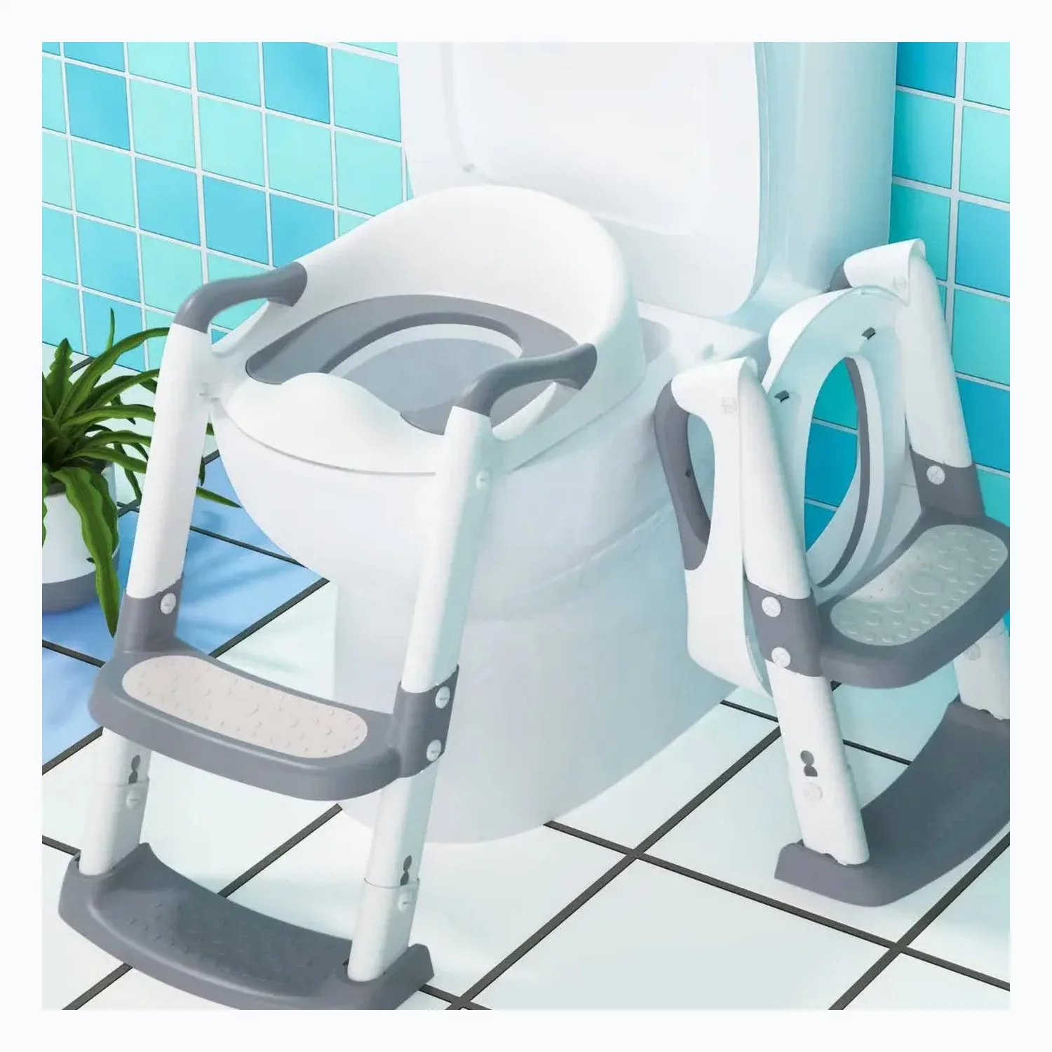 Toilet Potty Training Seat with Step Stool Ladder